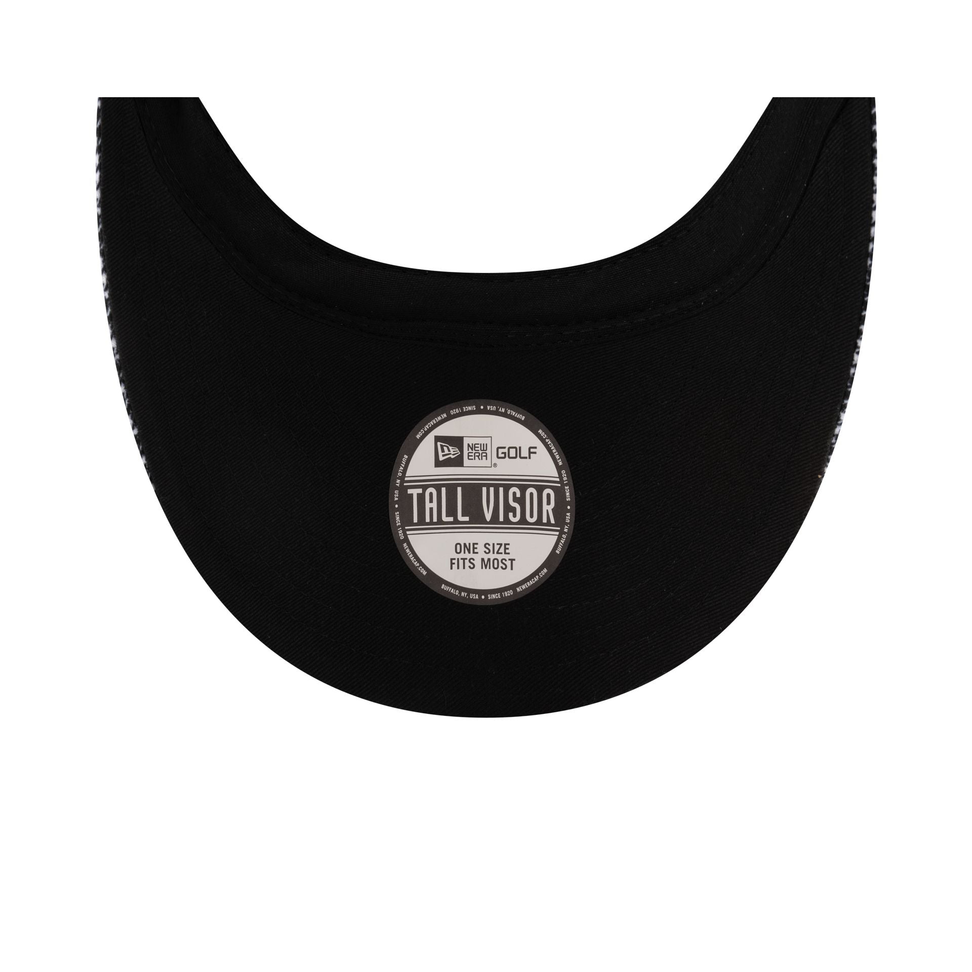 New Era Cap Houndstooth Black Visor Adjustable Hat