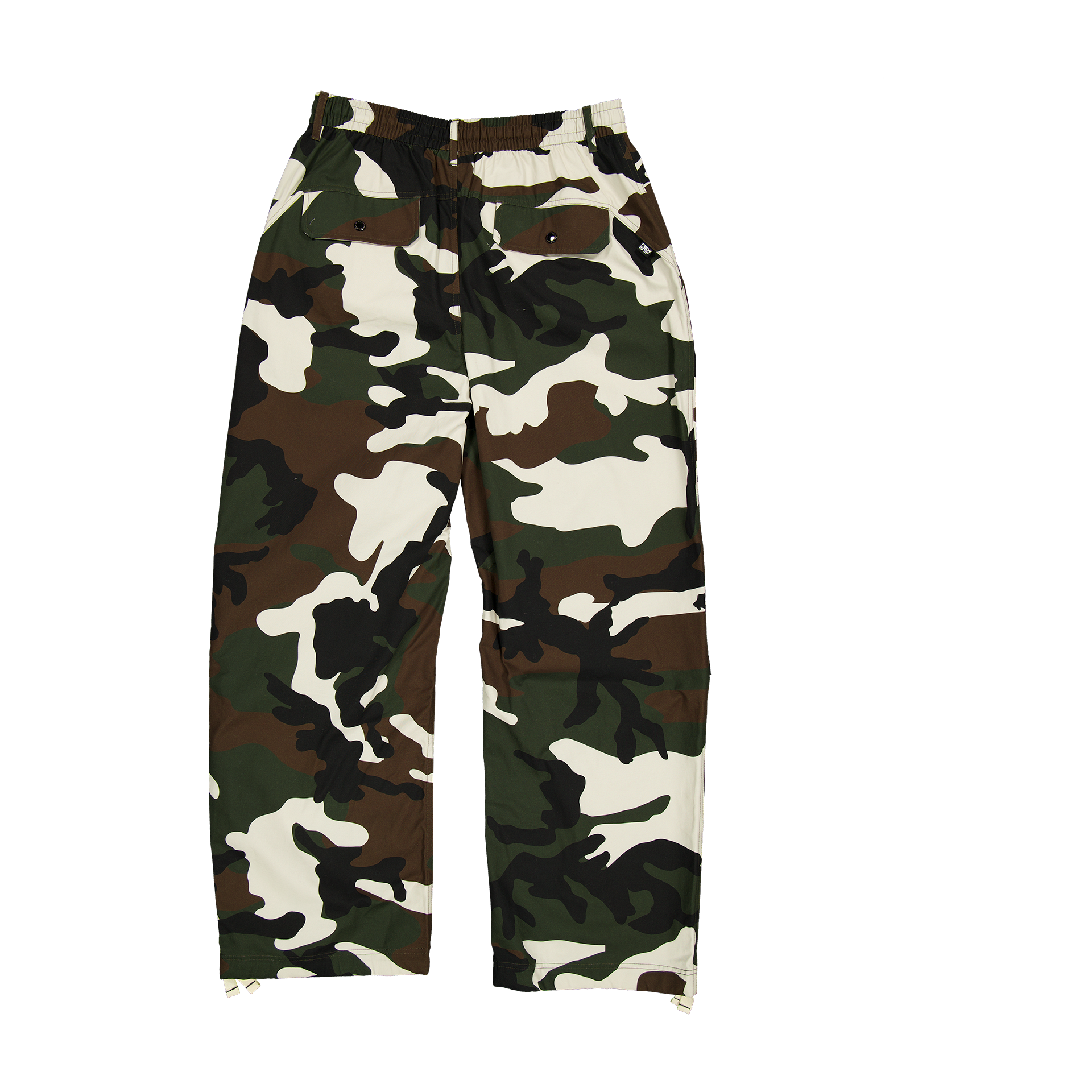 New Era Branded Woodland Camo Cargo Pants