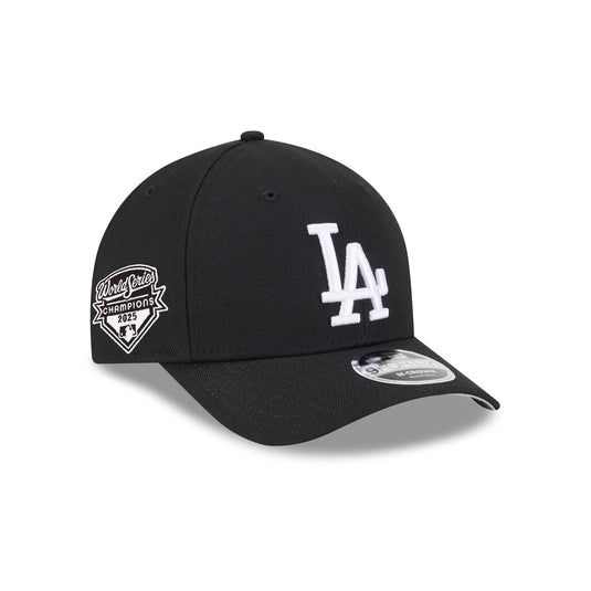 Los Angeles Dodgers 2025 World Series Champions Black & White 9FORTY M-Crown Snapback Hat - New Era Cap