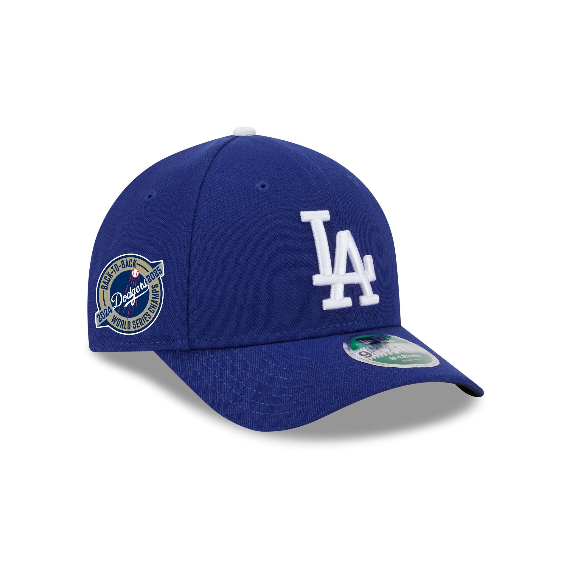 Los Angeles Dodgers 2025 World Series Champions Back-to-Back Circle Patch 9FORTY M-Crown Snapback Hat