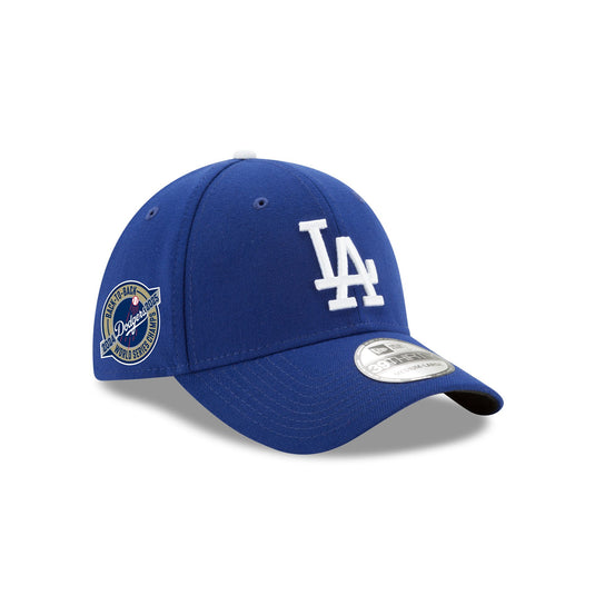 Los Angeles Dodgers 2025 World Series Champions Back-to-Back Circle Patch 39THIRTY Stretch Fit Hat - New Era Cap