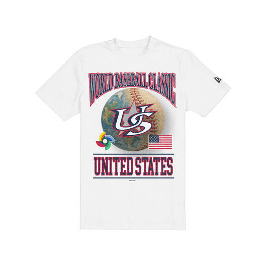 USA 2025 World Baseball Classic White T-Shirt - New Era Cap