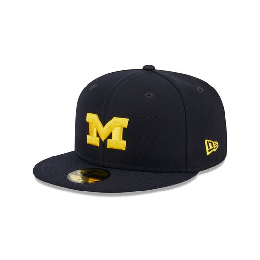 Michigan Wolverines Blue 59FIFTY Fitted Hat - New Era Cap