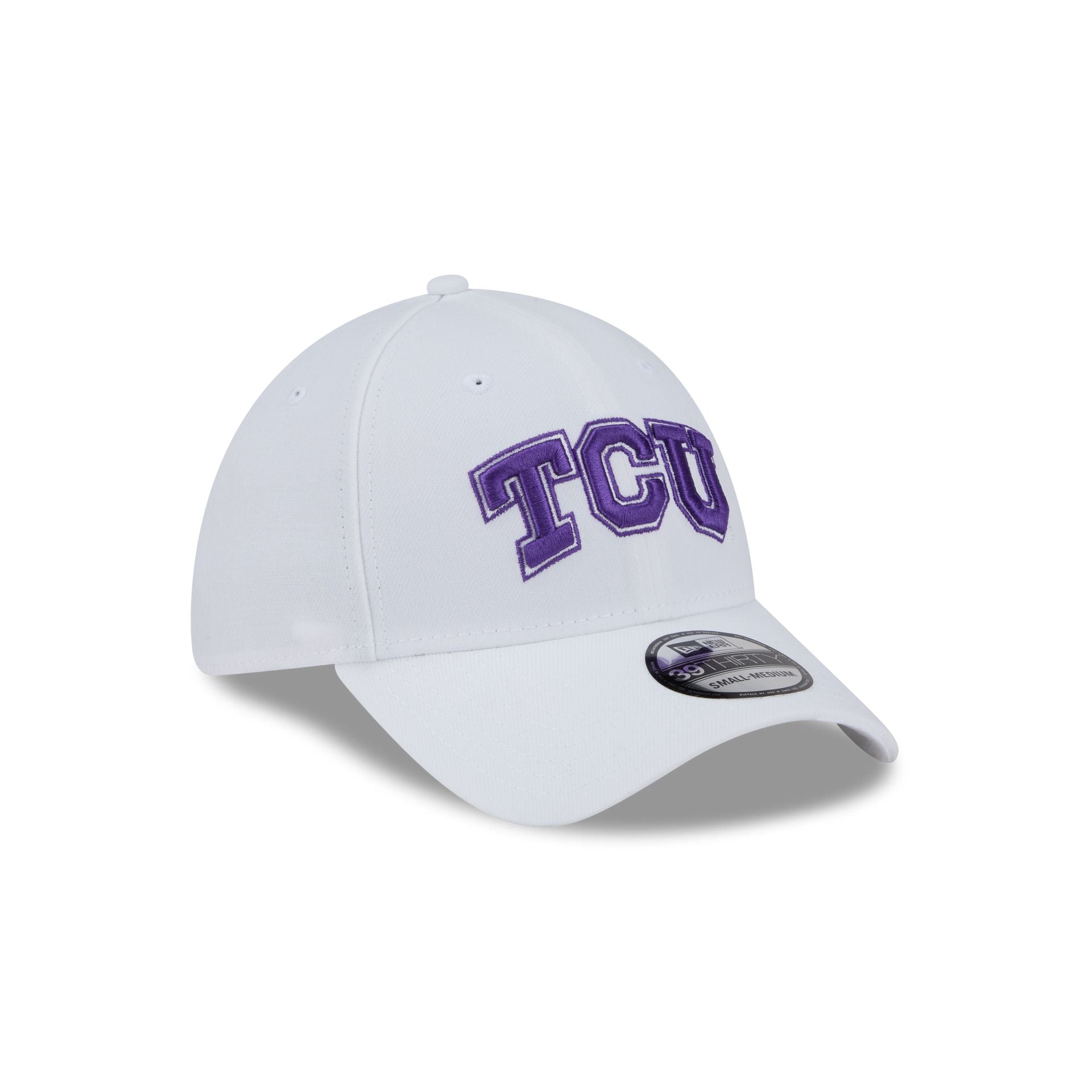 TCU Horned Frogs Optic White 39THIRTY Stretch Fit Hat