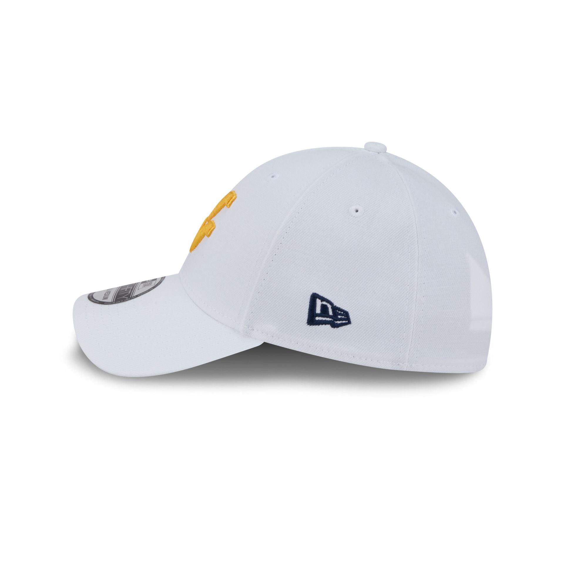 West Virginia Mountaineers Optic White 39THIRTY Stretch Fit Hat