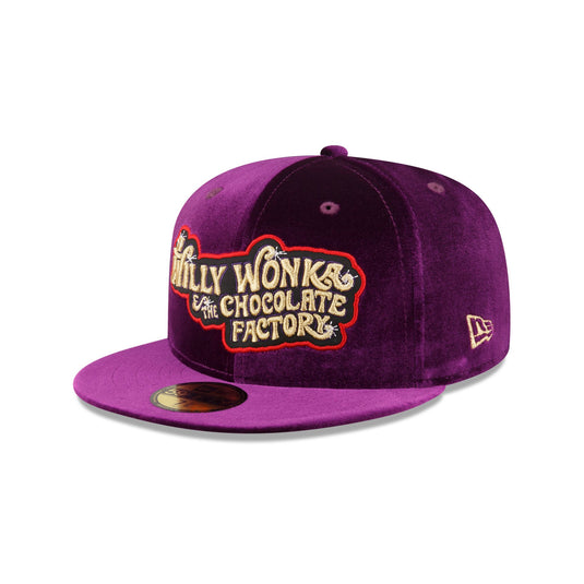 Willy Wonka Purple Velvet Alt 59FIFTY Fitted Hat - New Era Cap
