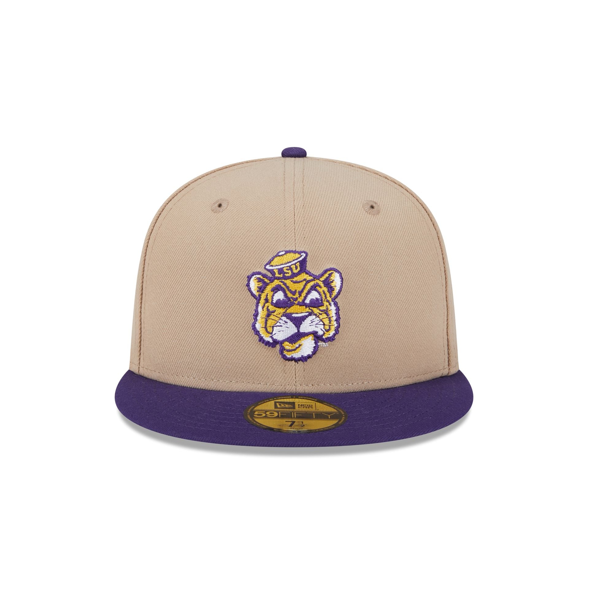 LSU Tigers Camel College Vault 59FIFTY Fitted Hat