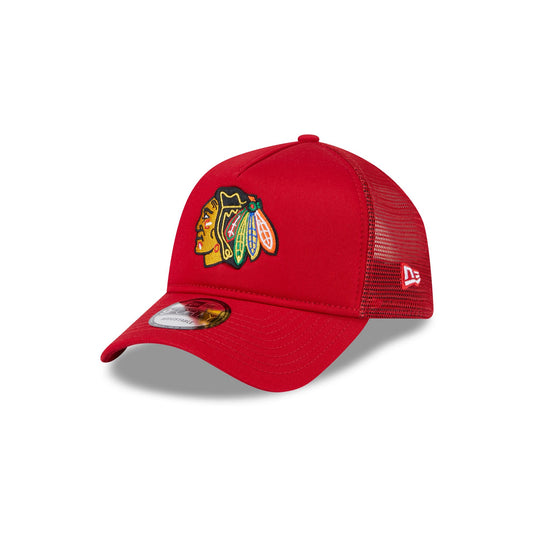 Chicago Blackhawks 9FORTY A-Frame Trucker Hat - New Era Cap