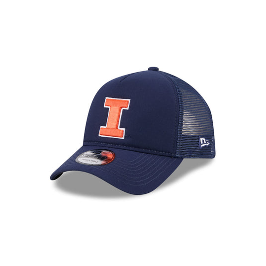 Illinois Fighting Illini Go-To 9FORTY A-Frame Trucker Hat - New Era Cap