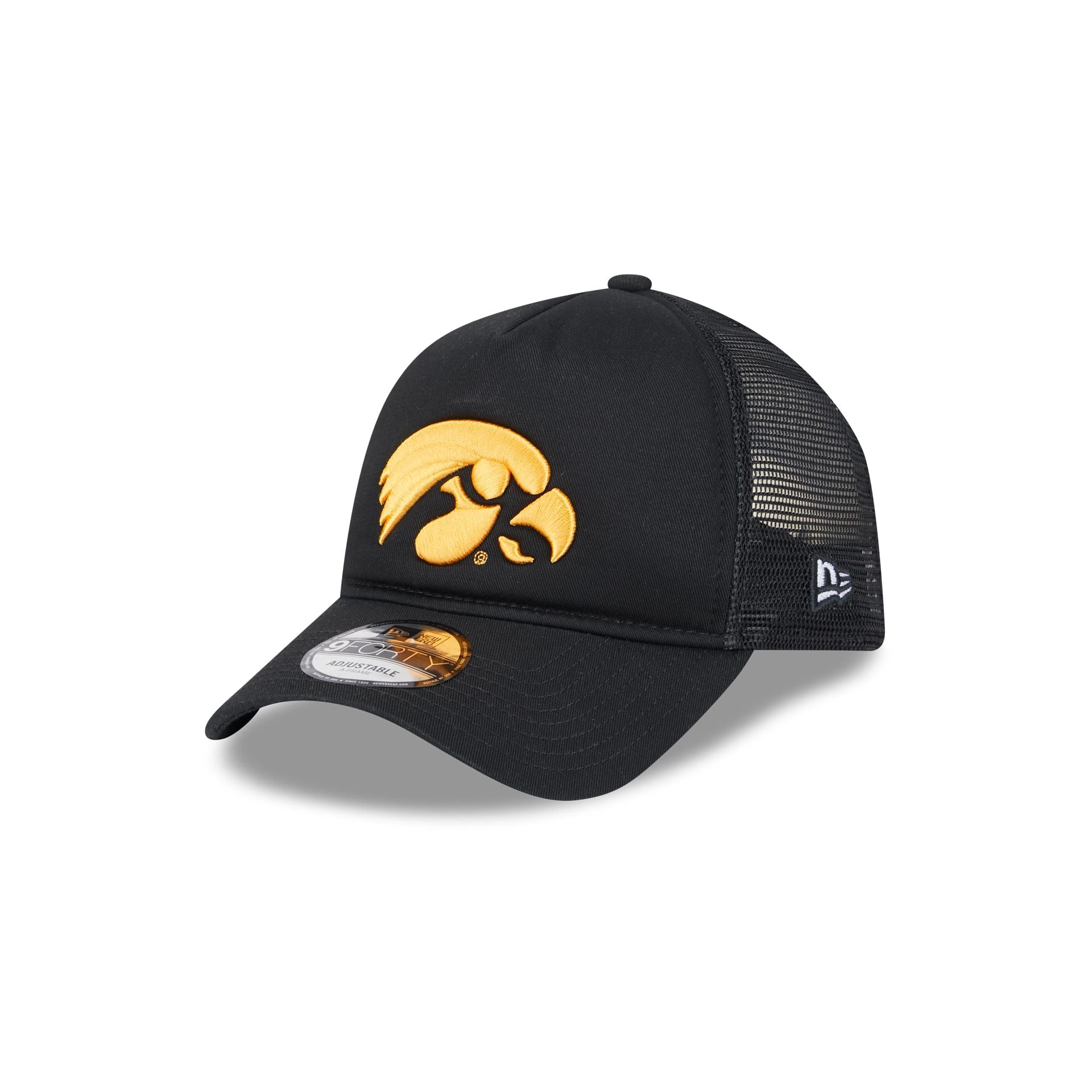 Iowa Hawkeyes Go-To 9FORTY A-Frame Trucker Hat