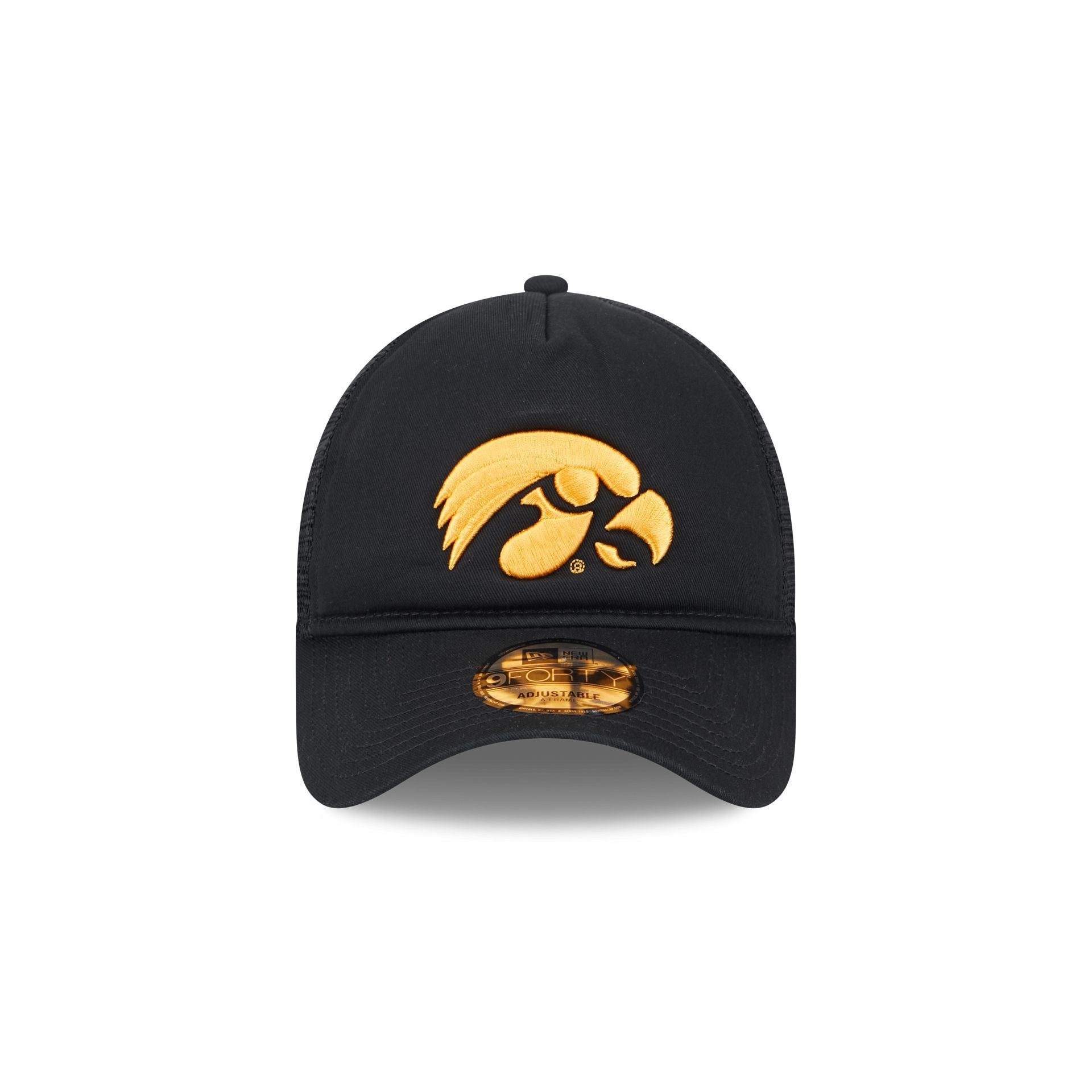 Iowa Hawkeyes Go-To 9FORTY A-Frame Trucker Hat