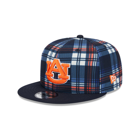 Auburn Tigers Plaid 9FIFTY Snapback Hat - New Era Cap