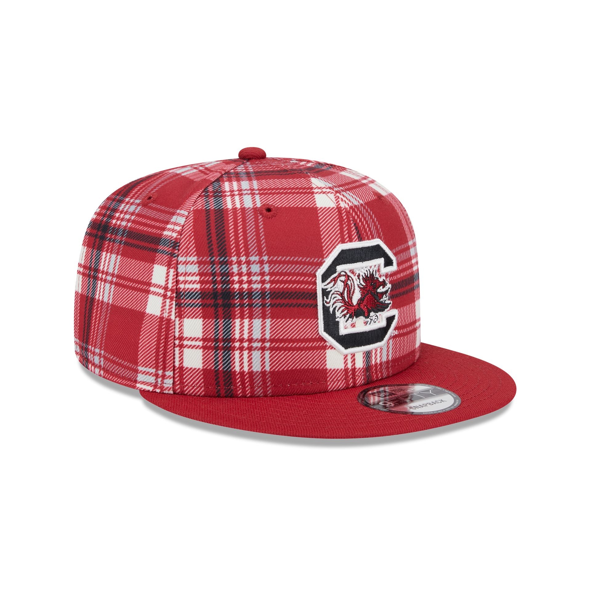 South Carolina Gamecocks Plaid 9FIFTY Snapback Hat