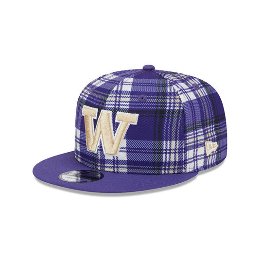 Washington Huskies Plaid 9FIFTY Snapback Hat - New Era Cap