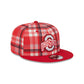 Ohio State Buckeyes Plaid 9FIFTY Snapback Hat
