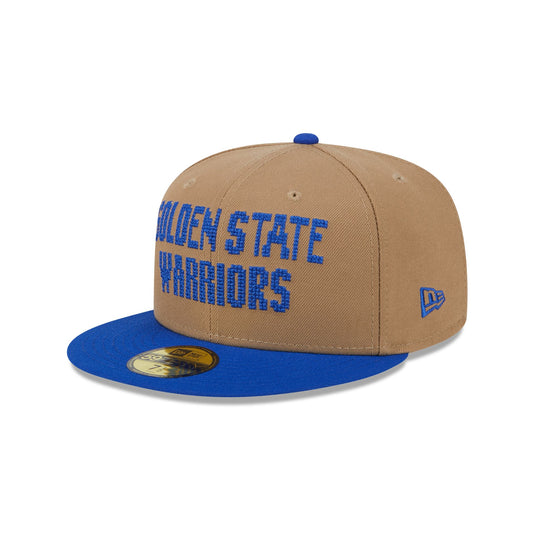 Golden State Warriors Classic 8-Bit Wordmark 59FIFTY Fitted Hat - New Era Cap