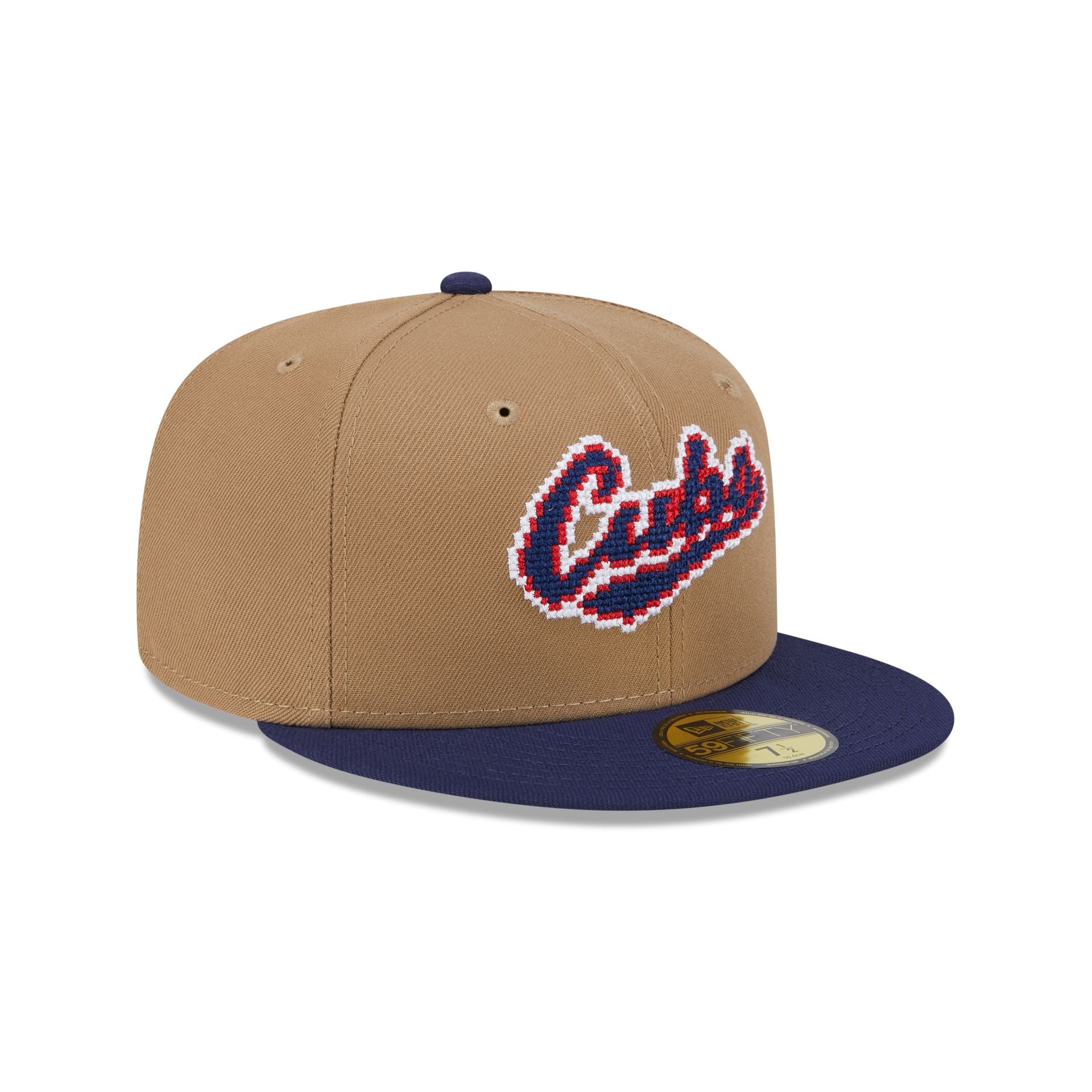 Chicago Cubs Classic 8-Bit Wordmark 59FIFTY Fitted Hat