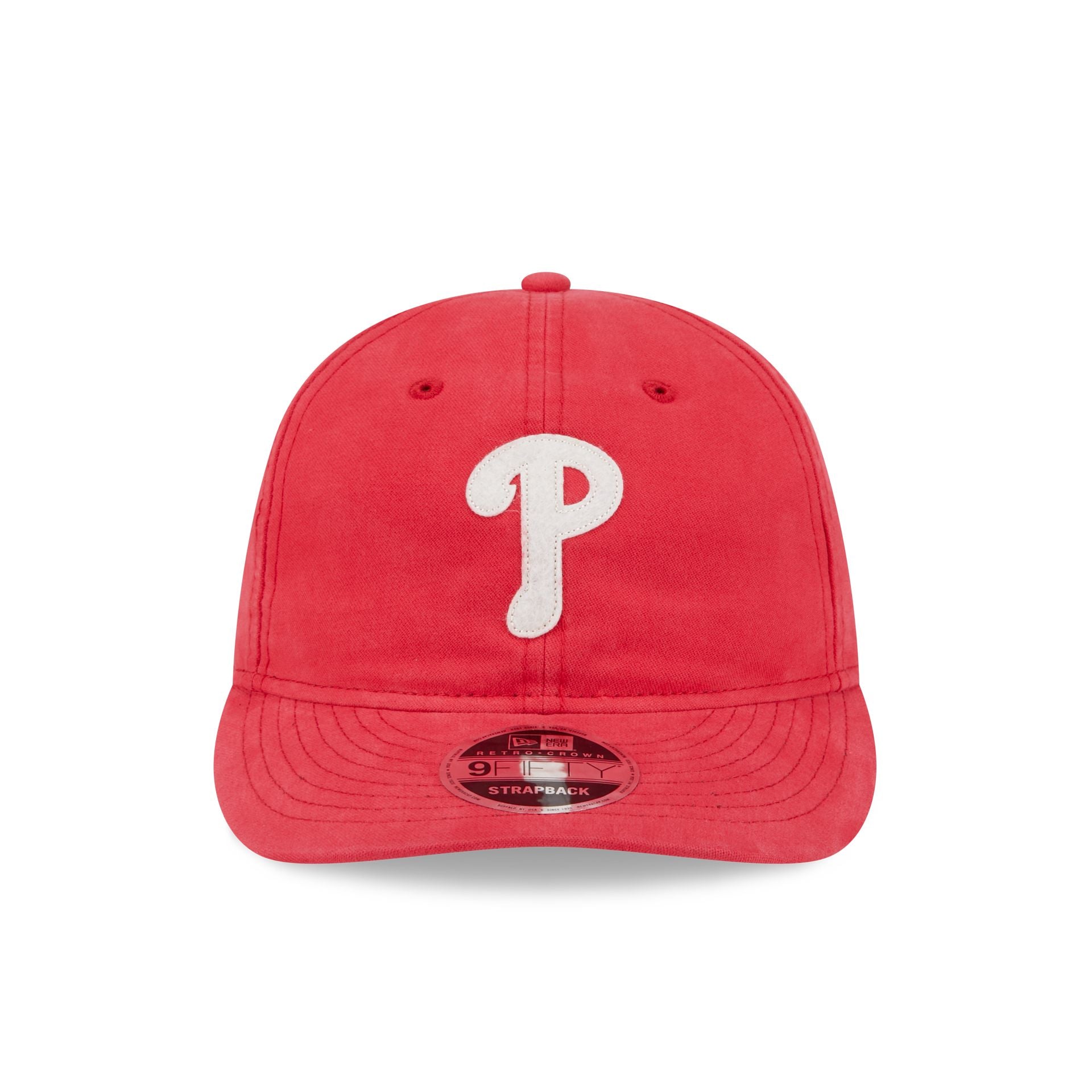 Philadelphia Phillies Canvas Felt Retro Crown 9FIFTY Strapback Hat