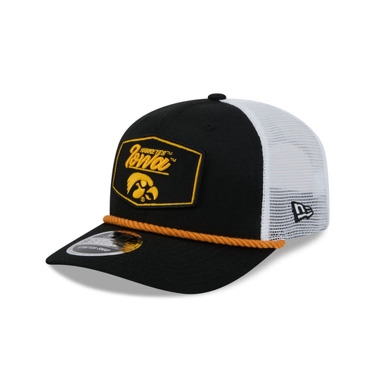 Iowa Hawkeyes Patch 9SEVENTY Trucker Hat - New Era Cap