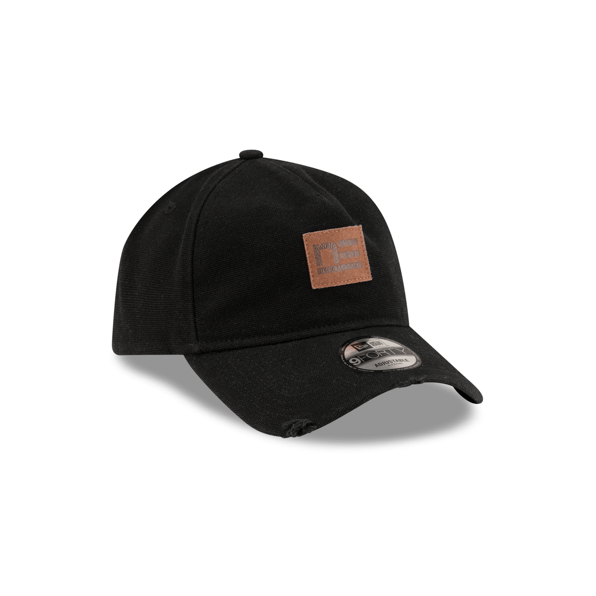 Forge Leather Patch Black 9FORTY A-Frame Adjustable Hat