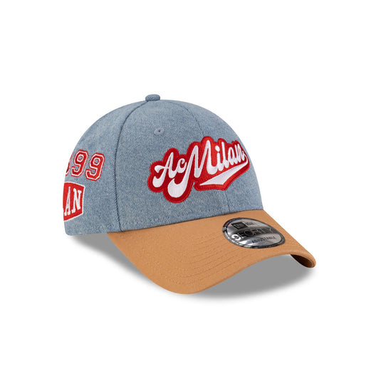 AC Milan Denim 9FORTY Adjustable Hat - New Era Cap