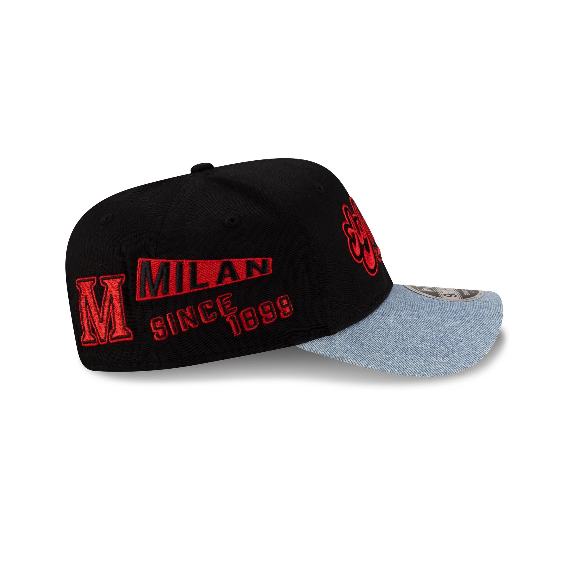 AC Milan Denim Visor 9FIFTY Stretch-Snap Hat