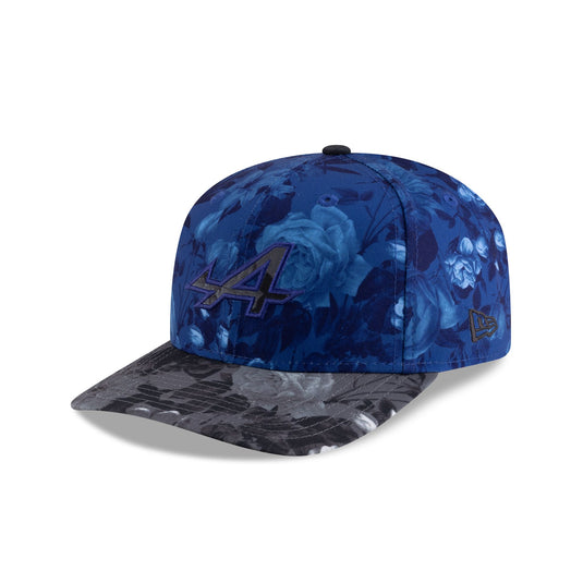 BWT Alpine F1 Team Tonal Floral 9FIFTY Pre-Curve Snapback Hat - New Era Cap
