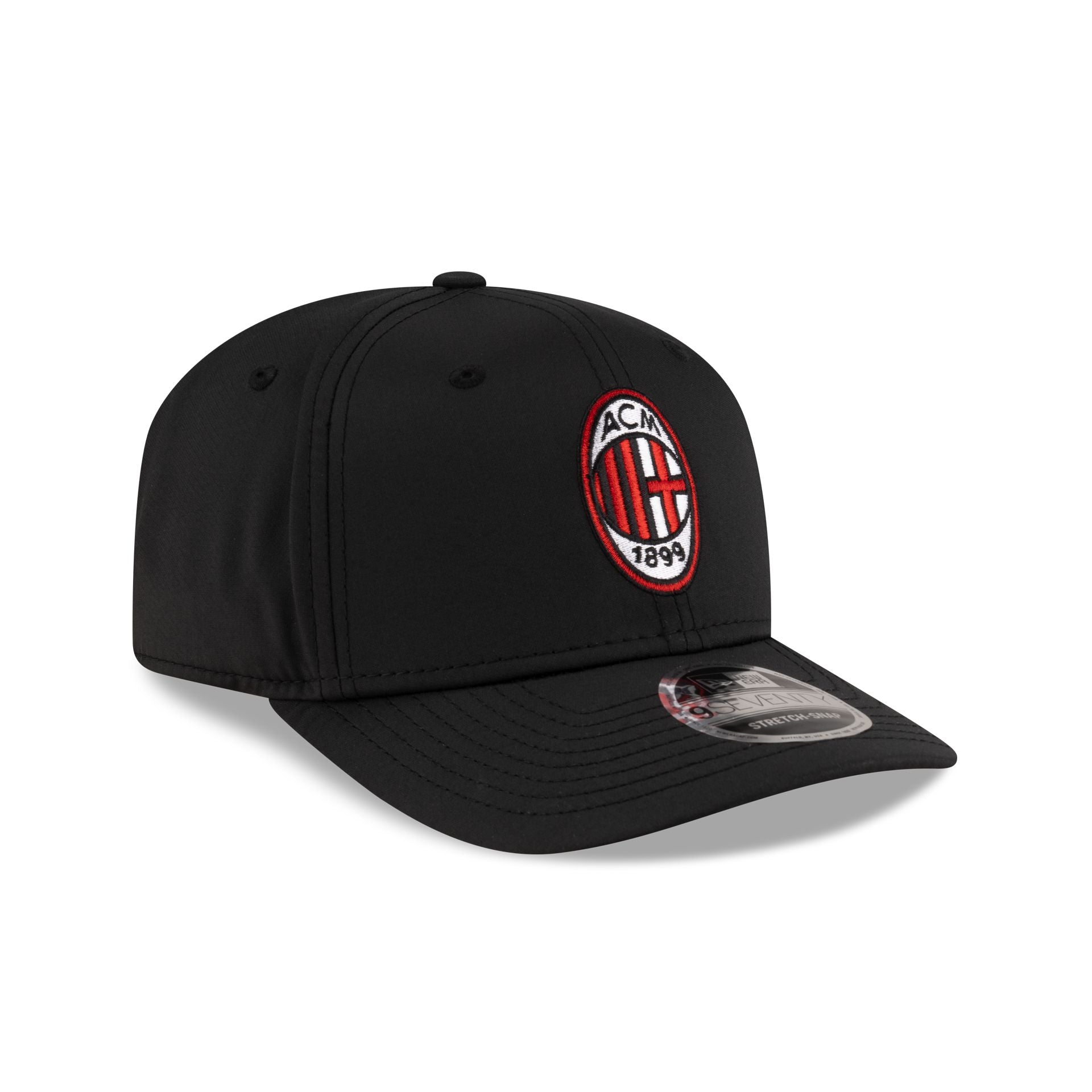 AC Milan Core Black 9SEVENTY Stretch-Snap Hat