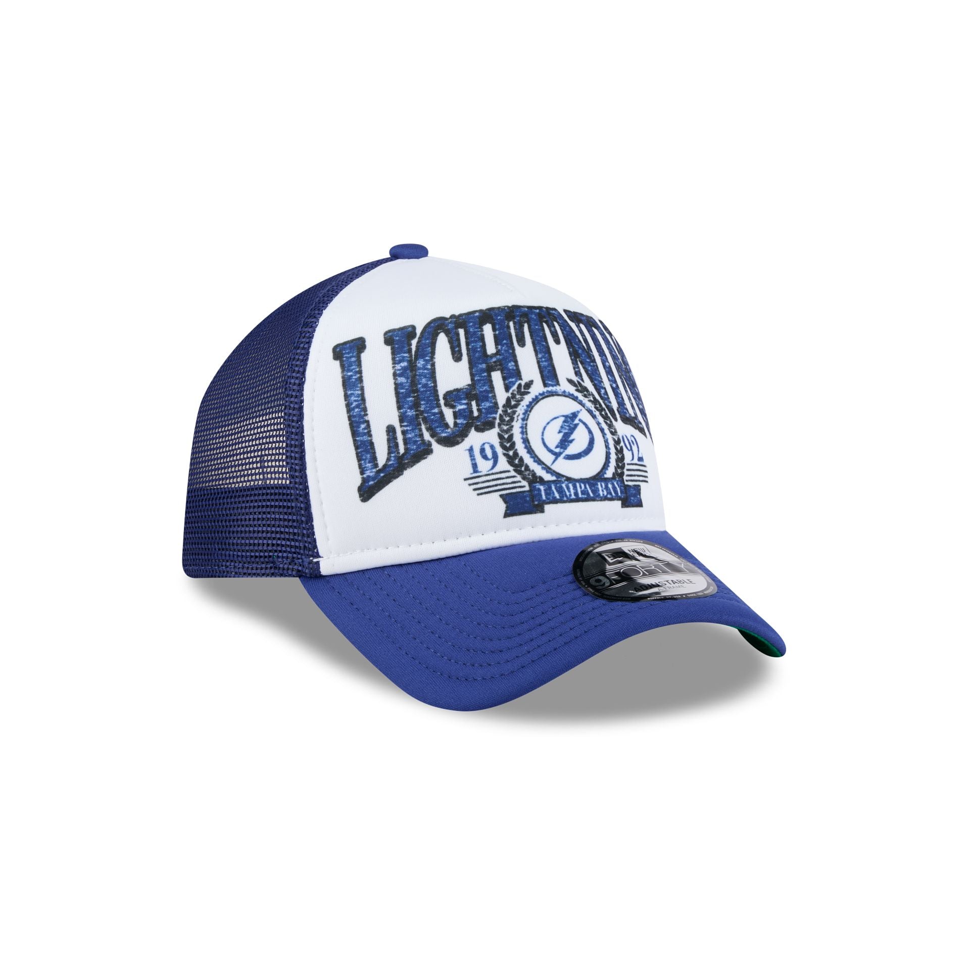 Tampa Bay Lightning Distressed 9FORTY A-Frame Trucker Hat