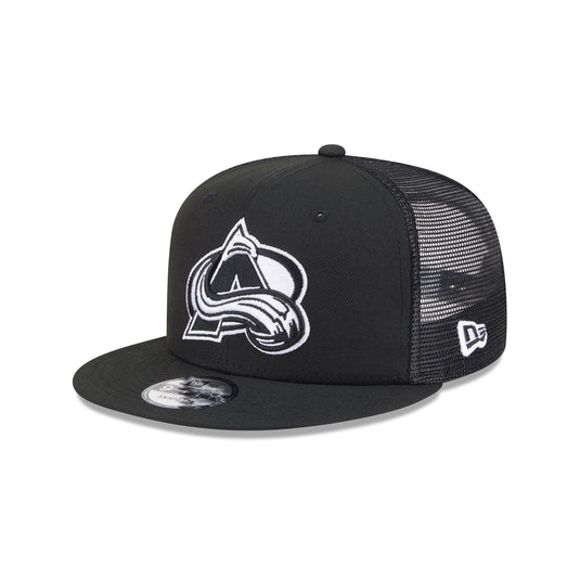 Colorado Avalanche Black 9FIFTY Trucker Hat - New Era Cap