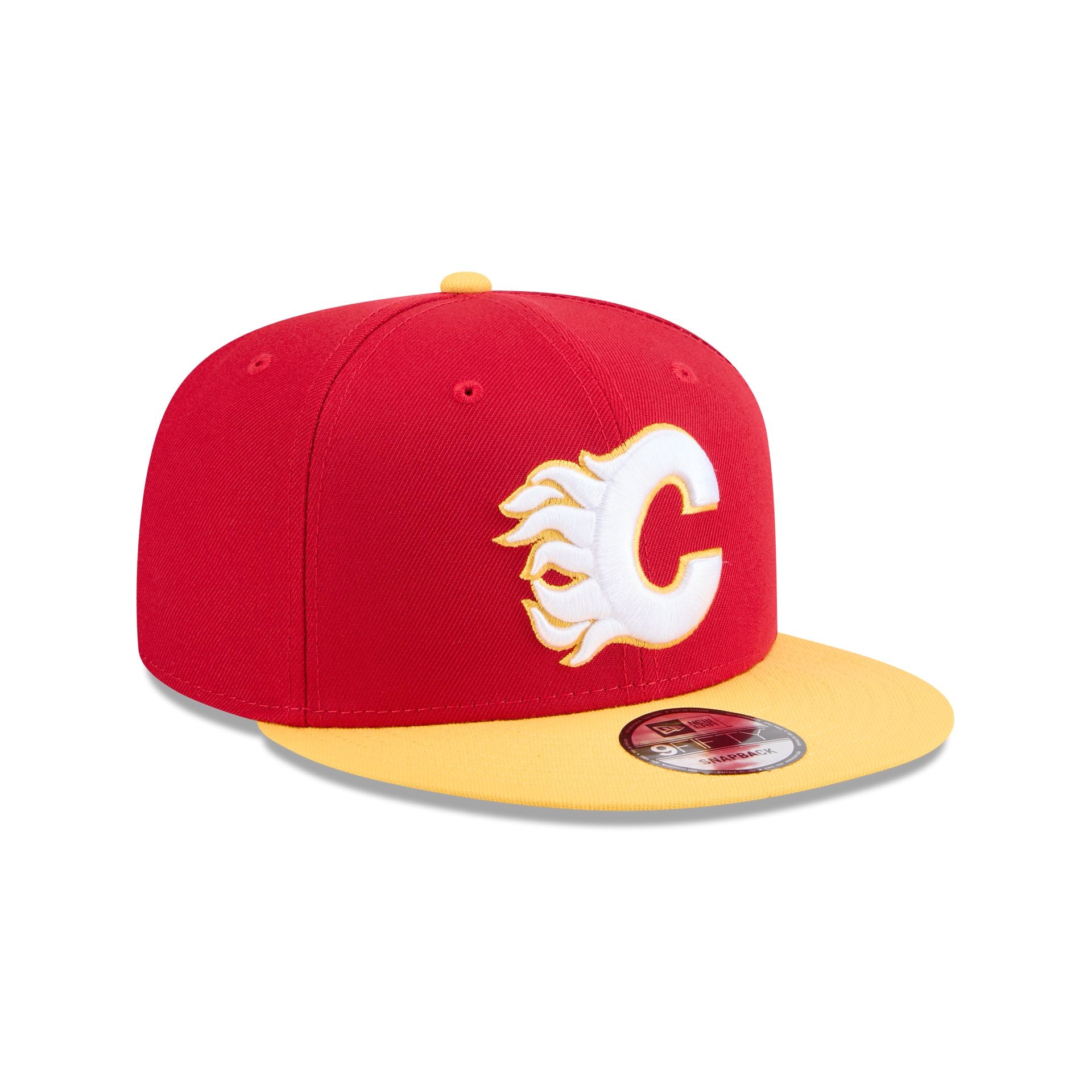 Calgary Flames Yellow Visor 9FIFTY Snapback Hat