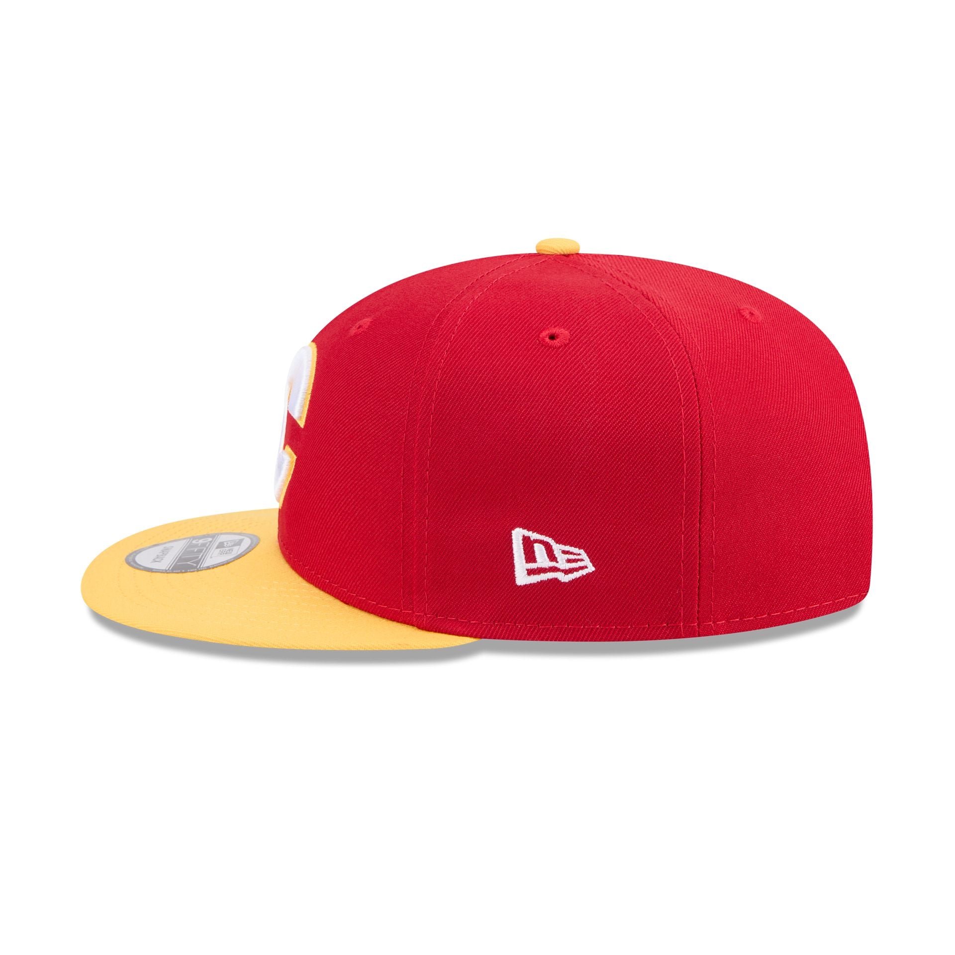 Calgary Flames Yellow Visor 9FIFTY Snapback Hat