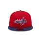 Washington Capitals Navy Visor 9FIFTY Snapback Hat