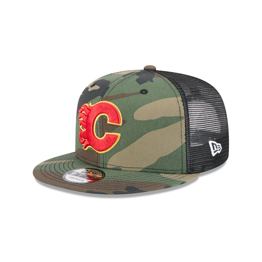 Calgary Flames Camo 9FIFTY Trucker Hat - New Era Cap
