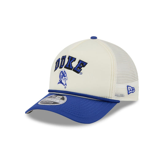 Duke Blue Devils Chrome Arch 9FORTY M-Crown A-Frame Trucker Hat - New Era Cap