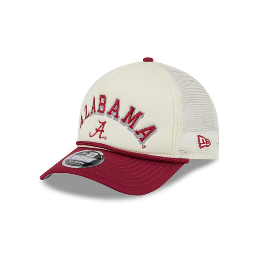Alabama Crimson Tide Chrome Arch 9FORTY M-Crown A-Frame Trucker Hat - New Era Cap