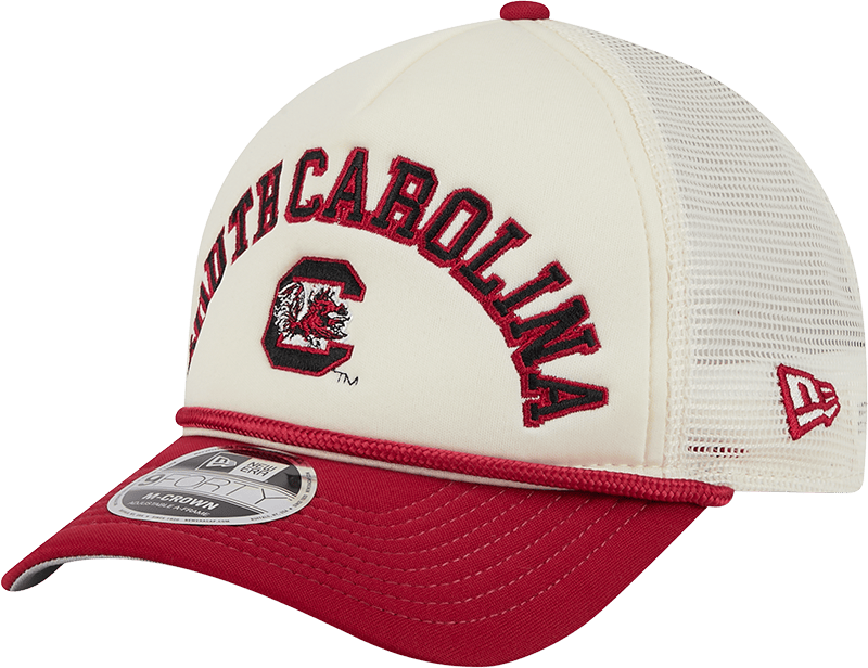 South Carolina Gamecocks Chrome Arch 9FORTY M-Crown A-Frame Trucker Hat