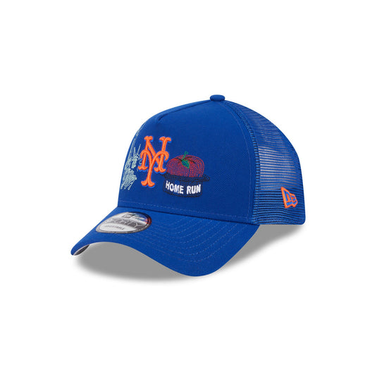 New York Mets State Stitch 9FORTY A-Frame Trucker Hat - New Era Cap