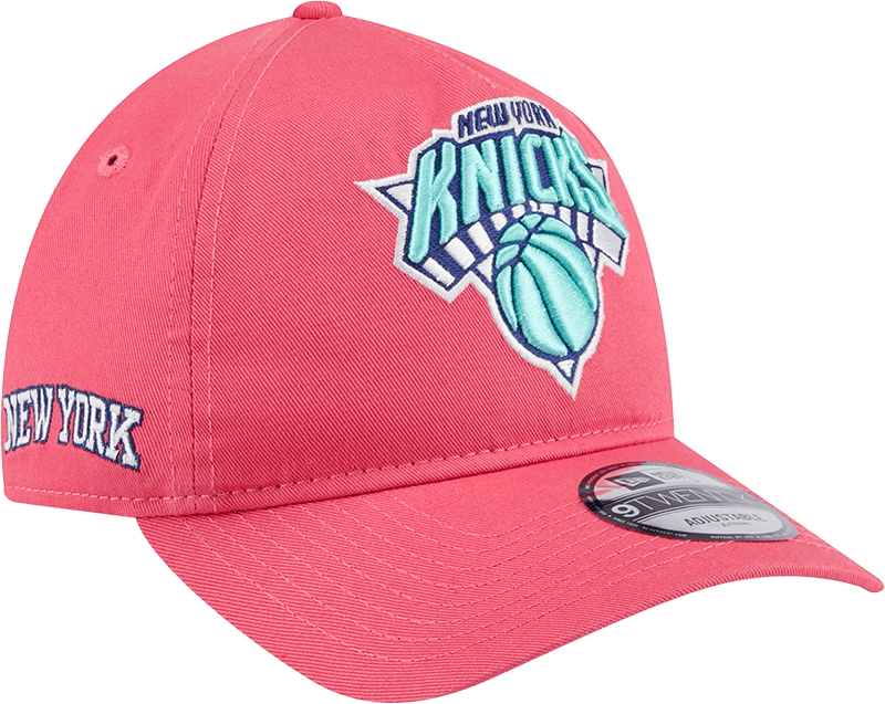 New York Knicks Coral 9TWENTY A-Frame Adjustable Hat