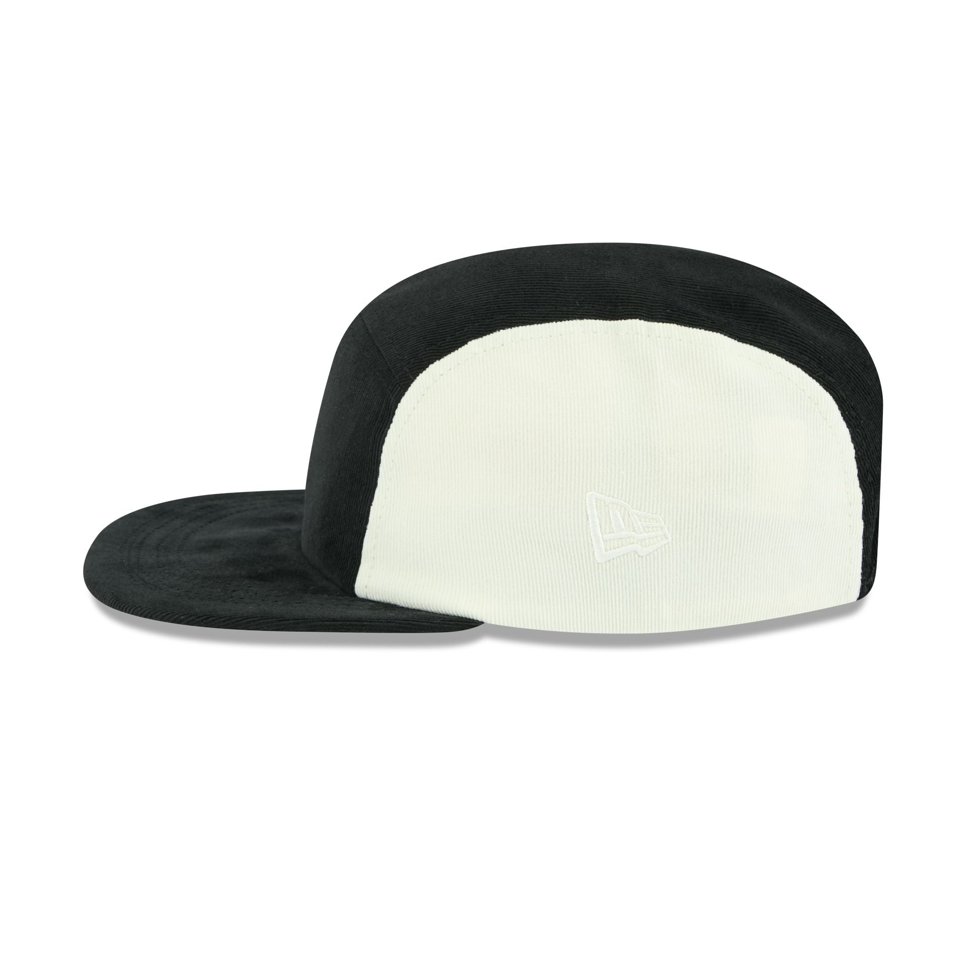 New Era Cap Black White Cord Camper Strapback Hat