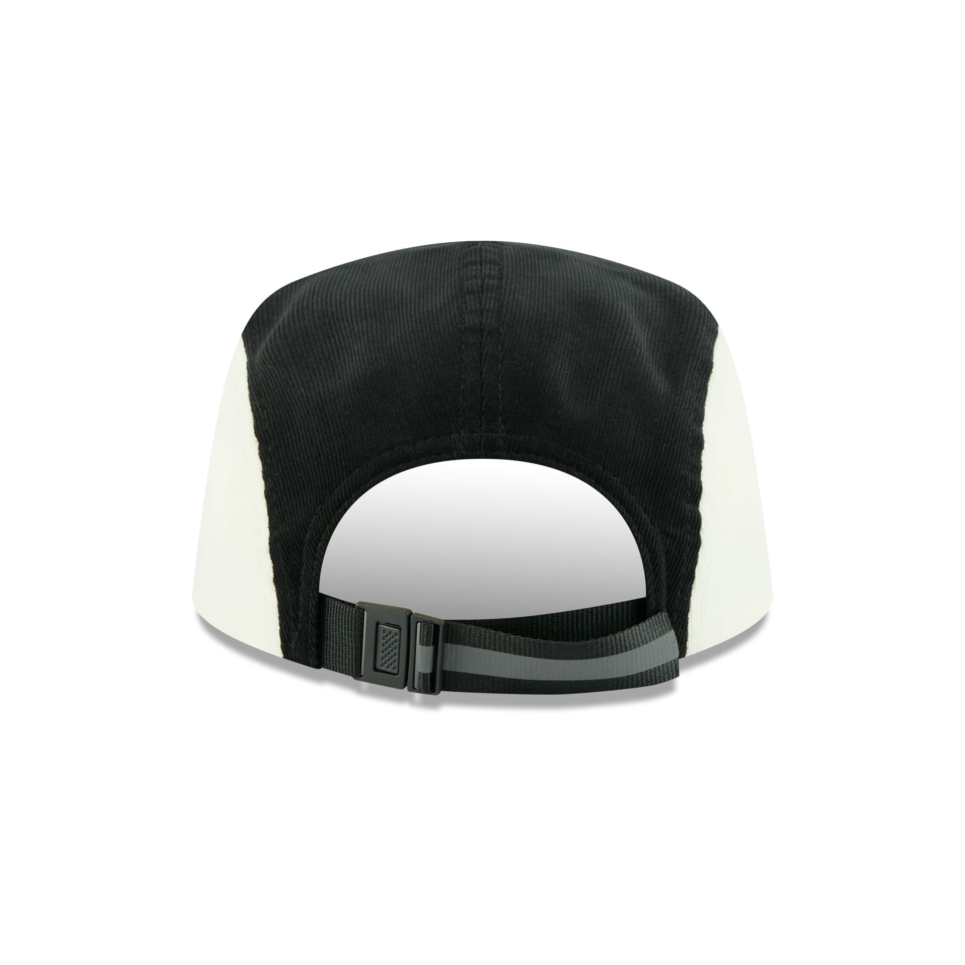 New Era Cap Black White Cord Camper Strapback Hat