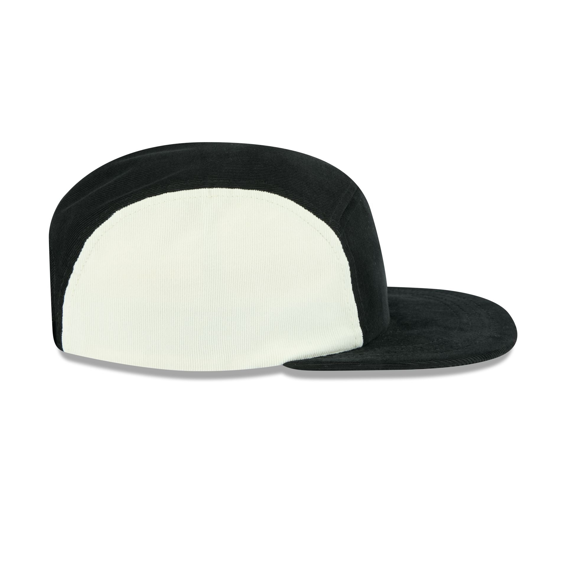 New Era Cap Black White Cord Camper Strapback Hat
