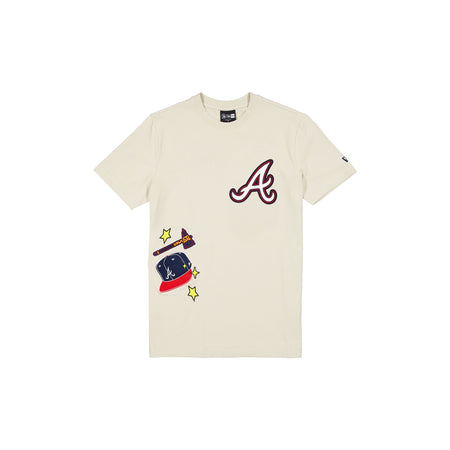 Atlanta Braves Stone Logo Select T-Shirt