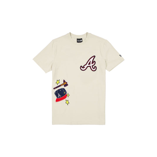 Atlanta Braves Stone Logo Select T-Shirt - New Era Cap