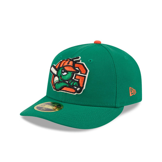 Greensboro Grasshoppers Authentic Collection Low Profile 59FIFTY Fitted Hat - New Era Cap
