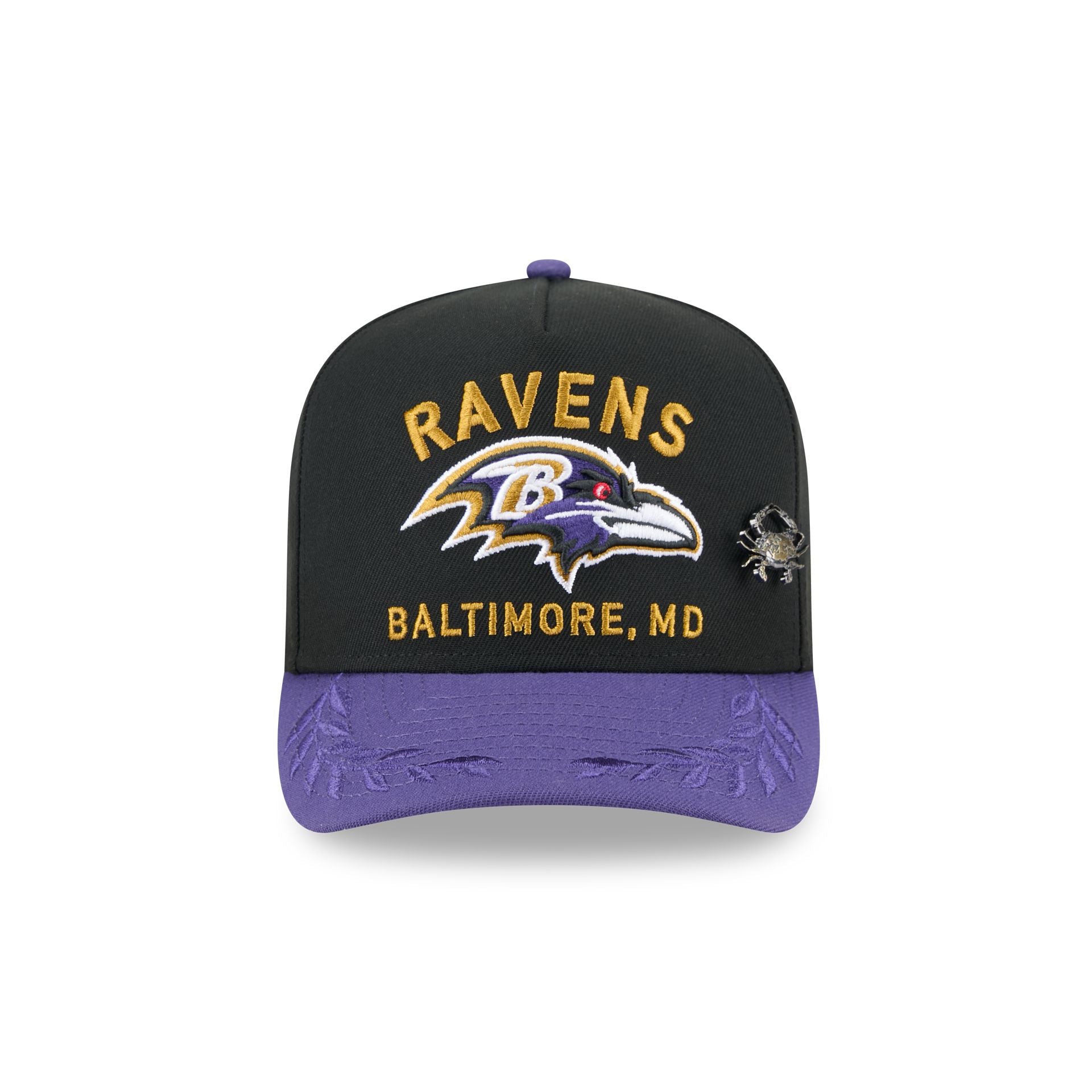 Baltimore Ravens 2025 Draft Black 59FIFTY A-Frame Fitted Hat