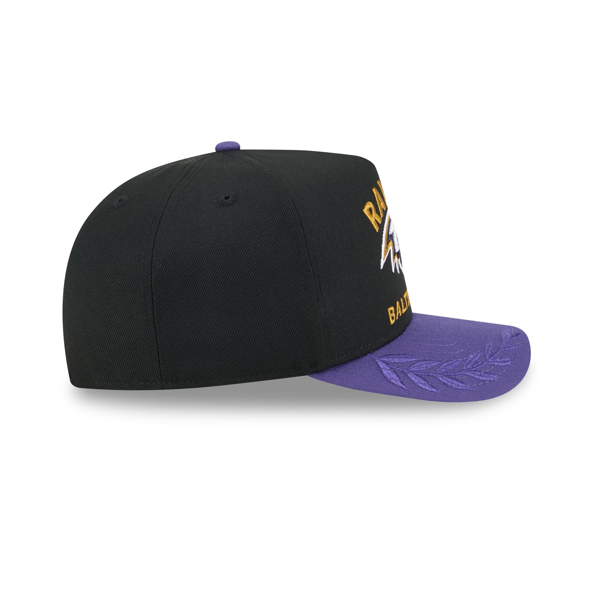 Baltimore Ravens 2025 Draft Black 59FIFTY A-Frame Fitted Hat