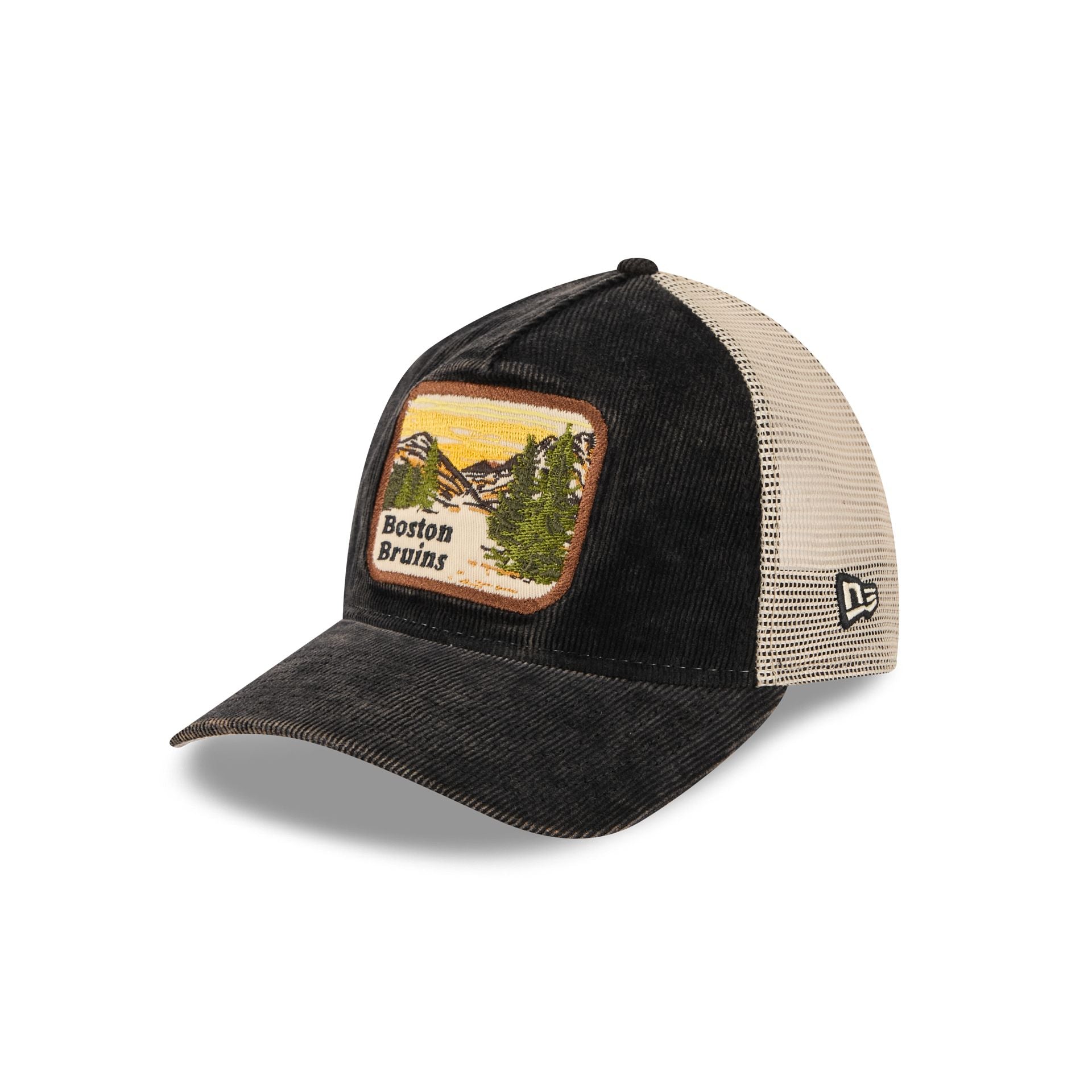 Boston Bruins Vintage Landscape 9TWENTY A-Frame Trucker Hat