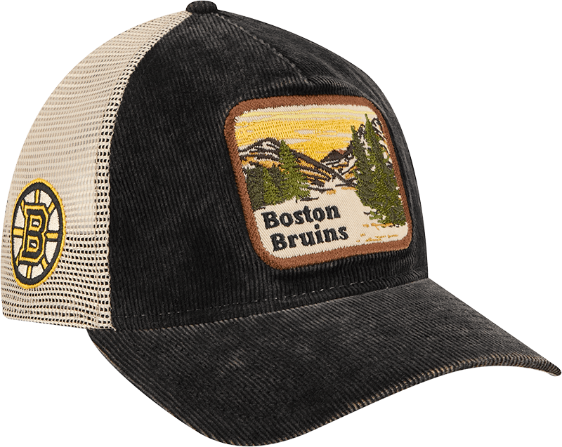 Boston Bruins Vintage Landscape 9TWENTY A-Frame Trucker Hat