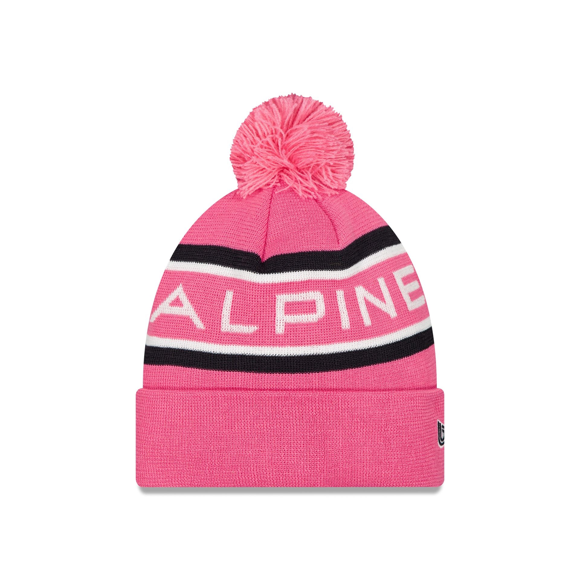 BWT Alpine F1 Team Pop Pink Pom Knit Hat